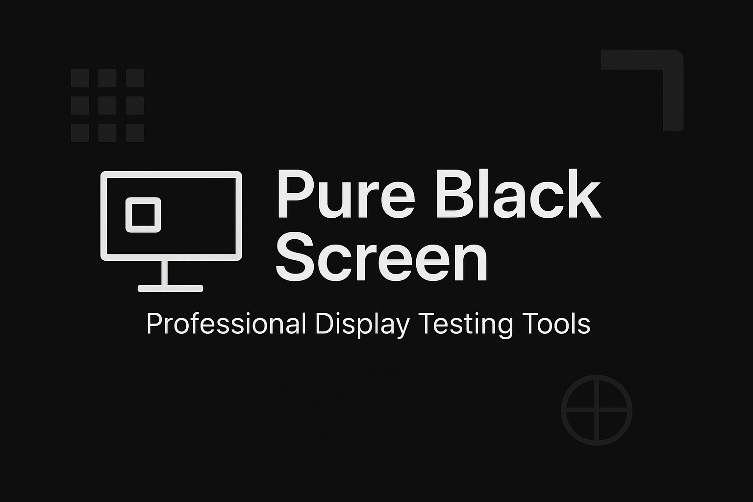 Pure Black Screen - Online Black Screen Tool for Eye Comfort, Cleaning ...
